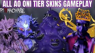 ALL Ao Oni Tier Skins Gameplay + SERVER WIPES! (Pillar Chase 2 RECODE)