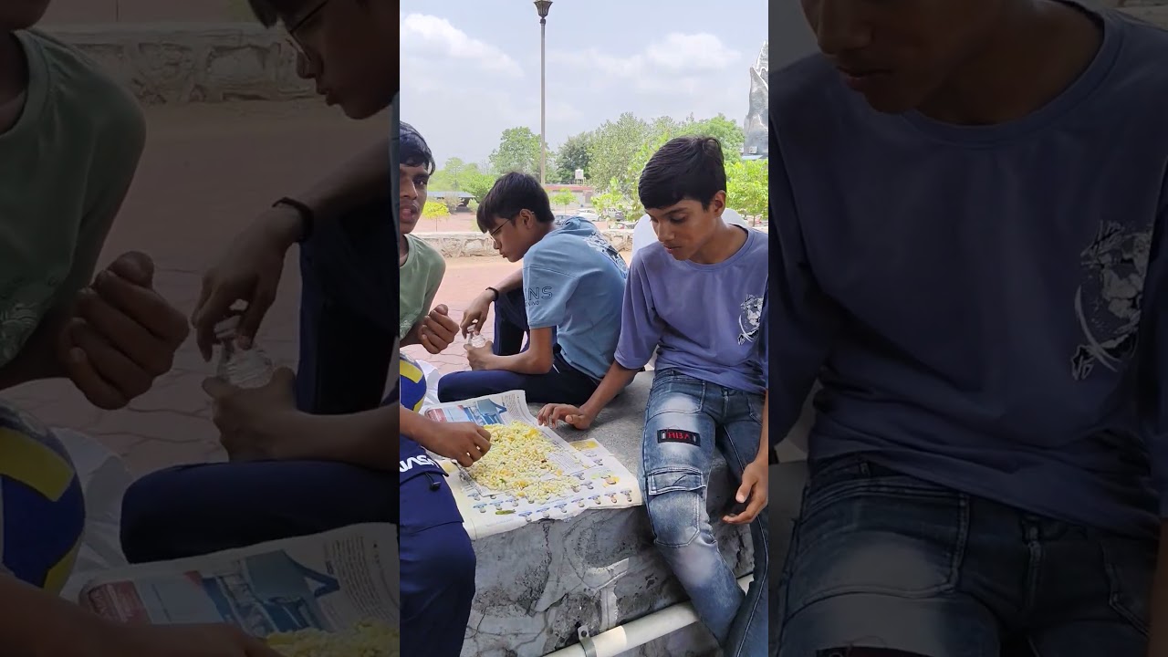 lunch with society children in galteshwar #vlog #shortfeed #minivlog #shorts #shortfeed #viral