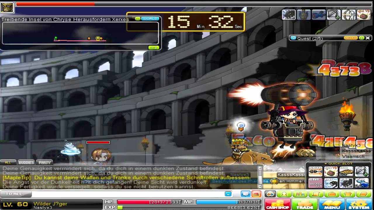 Maple Story | Nastyx3 | killing Xerxes [HD] - YouTube