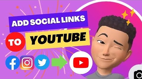How To Add Social Media Links To YouTube Channel Banner 2022