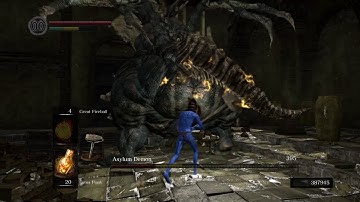SL1 NG+6 No rolling/sprinting/blocking/parrying Asylum Demon (No rings/buffs)