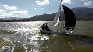 Graeme & Joris sailing downwind with the gennaker