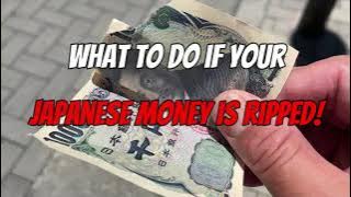 HERE IS WHAT TO DO IF YOU HAVE A RIPPED JAPANESE BILL/NOTE #japan #yen #damagedmoney