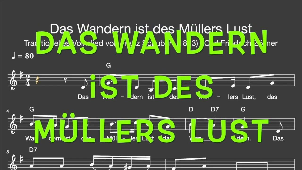 Text Das Wandern Ist Des Müllers Lust www.youtube.com