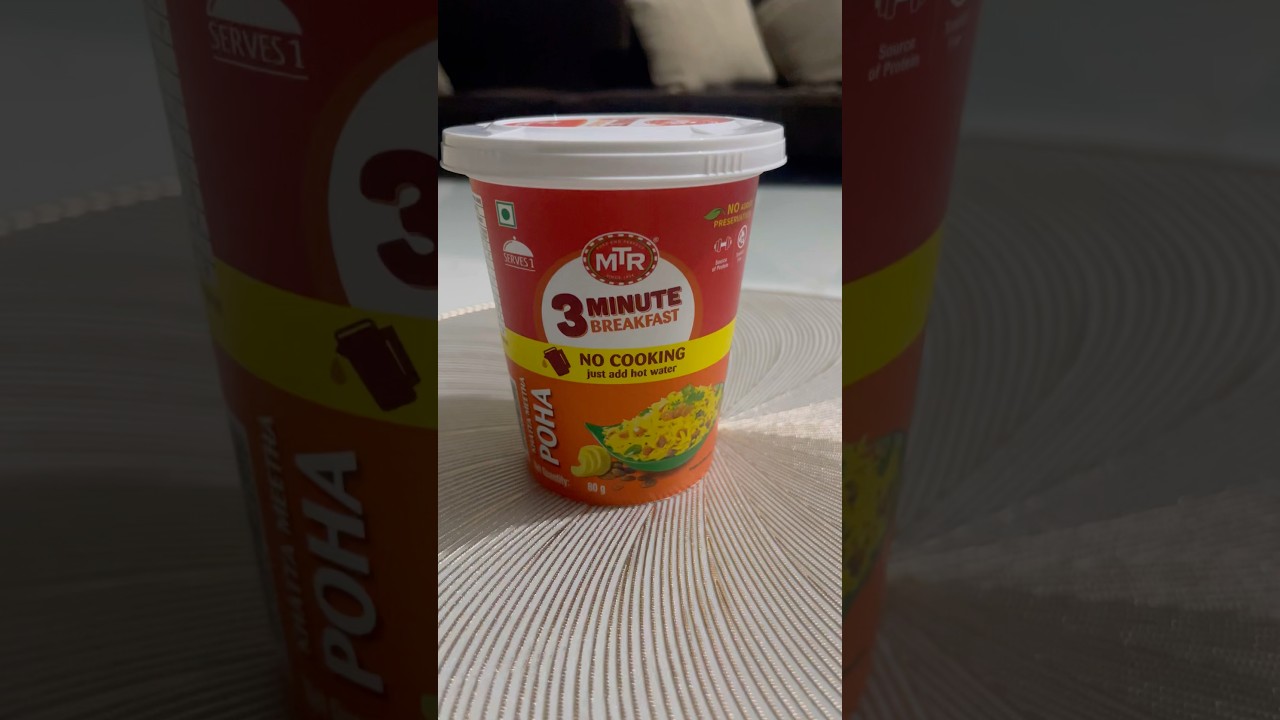 MTR Khatta Mitha Poha – 3 Minutes Breakfast 