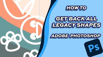 How to Find all Legacy Shapes in Photoshop 2024 [Adobe Photoshop]