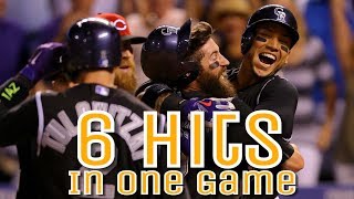 MLB: Six Hits in a Game by One Player