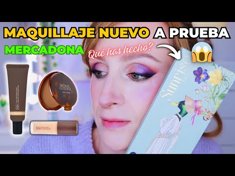 Trying the NEW MERCADONA PALETTE + VIRAL FOUNDATION 💥 Is it worth it?