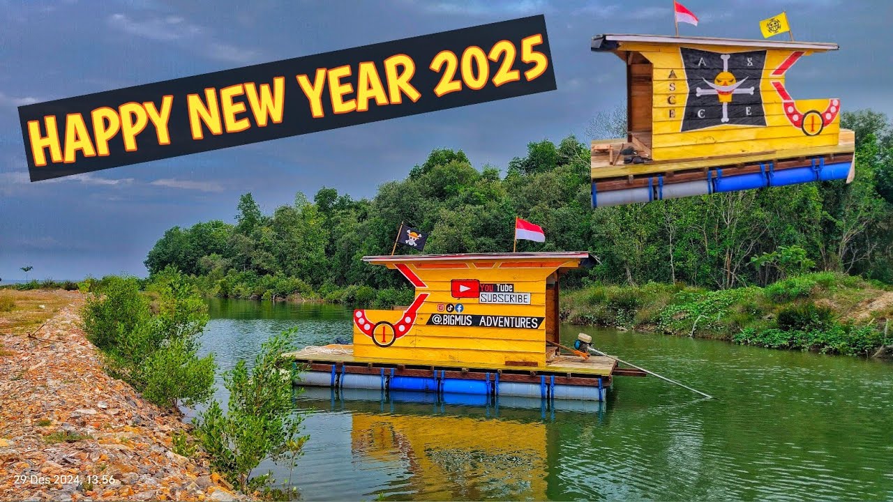 AKHIRNYA, selesai juga membuat perahu ponton mancing #BigmusAdventures #fishing #onepiece