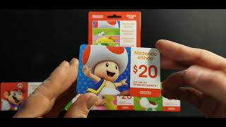 Cool Nintendo Eshop Gift Cards Designs