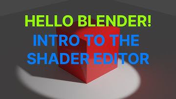 Hello Blender! Intro to Shaders. Creating that "Plastic LEGO" Look (Blender 2.9)