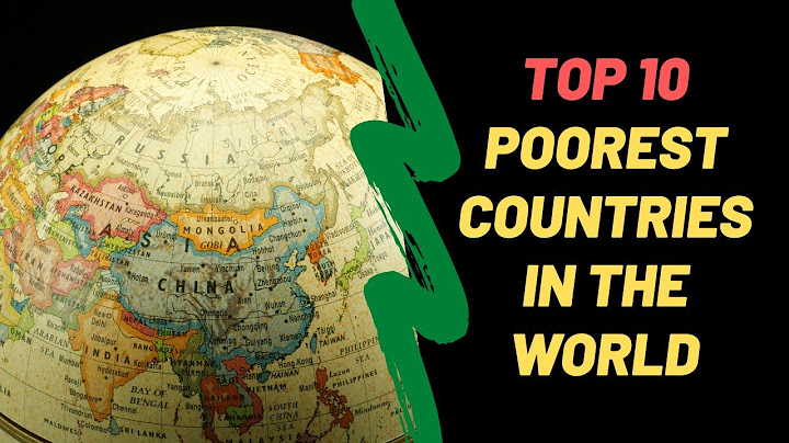Top 10 poorest country in the world 2023 năm 2024