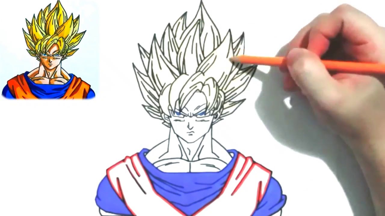 Como Dibujar A Goku F cil Y R pido YouTube