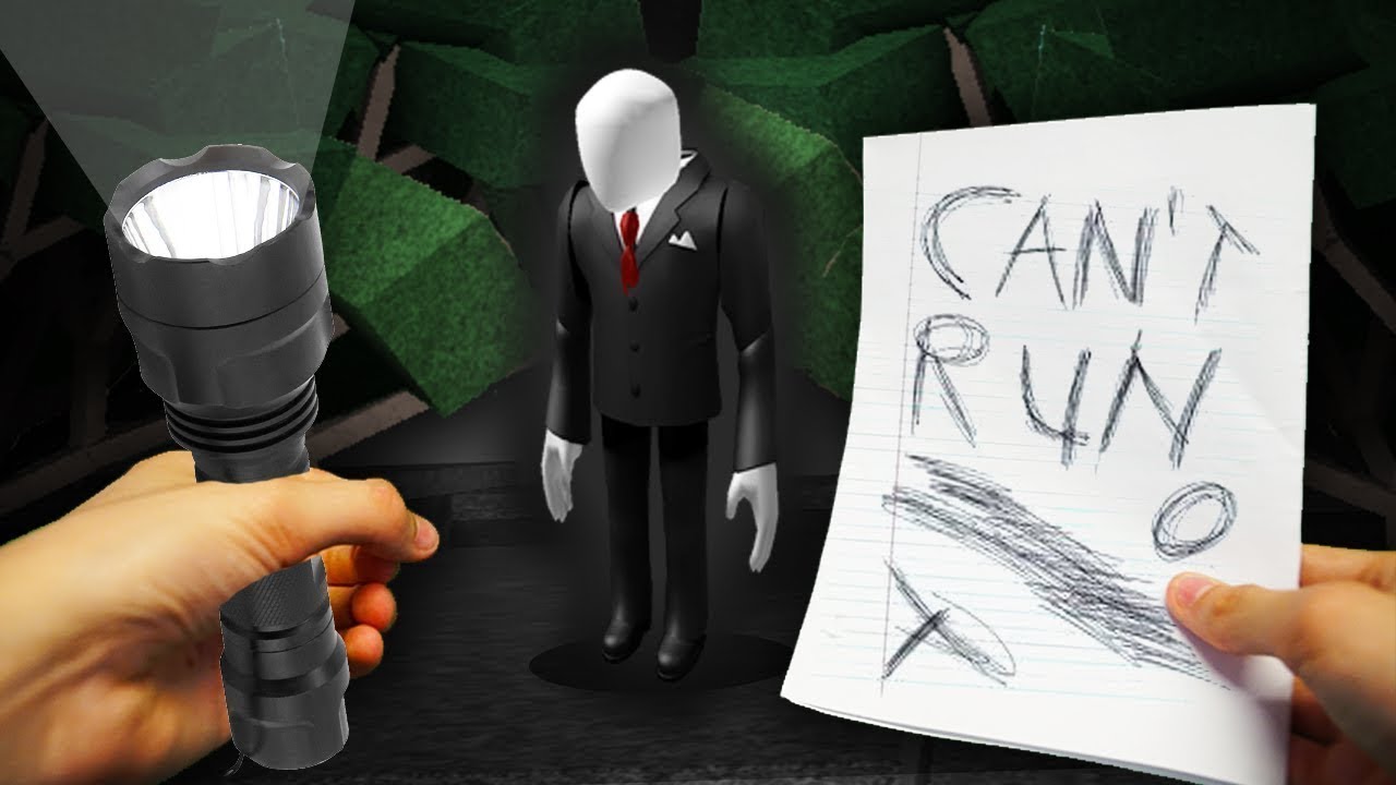 Realistic Roblox Escape From The Scary Slenderman Youtube - scary man roblox