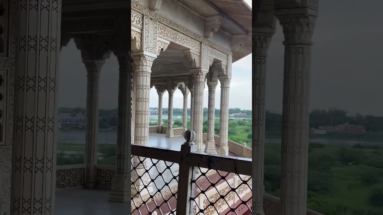 Taj view from Agra Fort ✨🏰Pls subscribe for more  daily  drops 