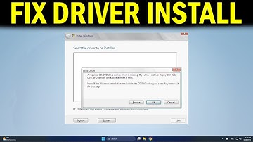 How To Fix Select the driver to be installed error during Windows installation