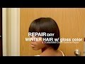 Dry Hair Repair Using Gloss Color + Ouidad Melt Down Mask Treatment