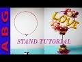 DIY Organic Balloon STAND tutorial for arches, centerpieces and photo booth opportunities