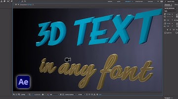 How to Make 3D Extruded Text - After Effects Tutorial