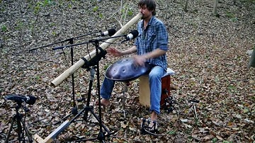 Handpan, Didgeridoo and Cajon simultaneously - forest session - Fabian Küpper (No Hang)
