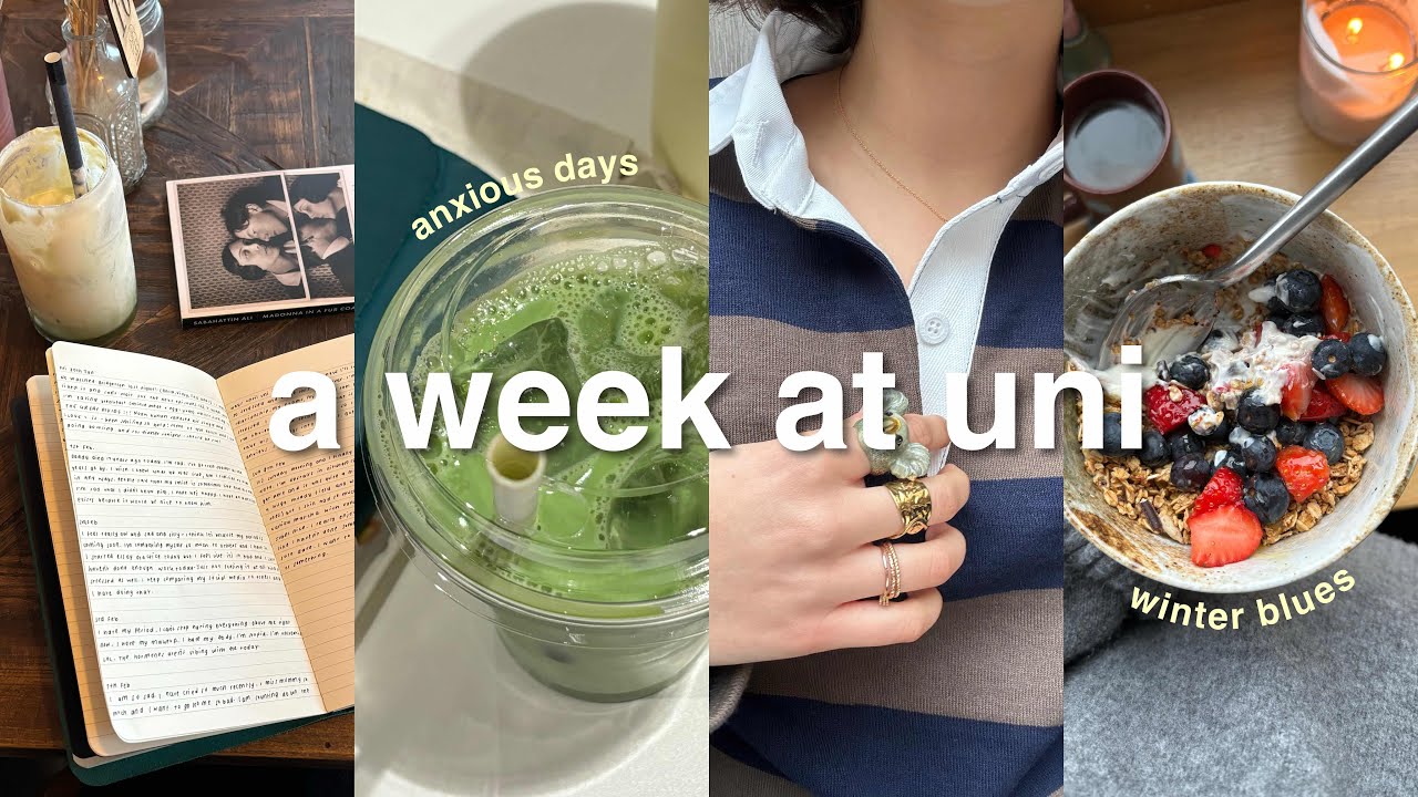 anxious days at uni | trying to be productive, solo dates, matcha