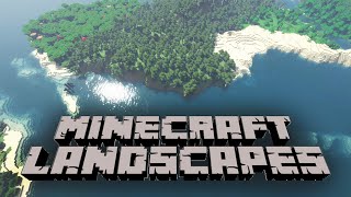Flying over untouched Minecraft landscapes with relaxing music | Minecraft 1.18
