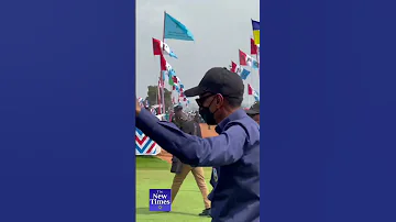 President Kagame Arrives In Gicumbi 