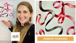 How to Shade a Ribbon | Colored Pencil Shading Tutorial