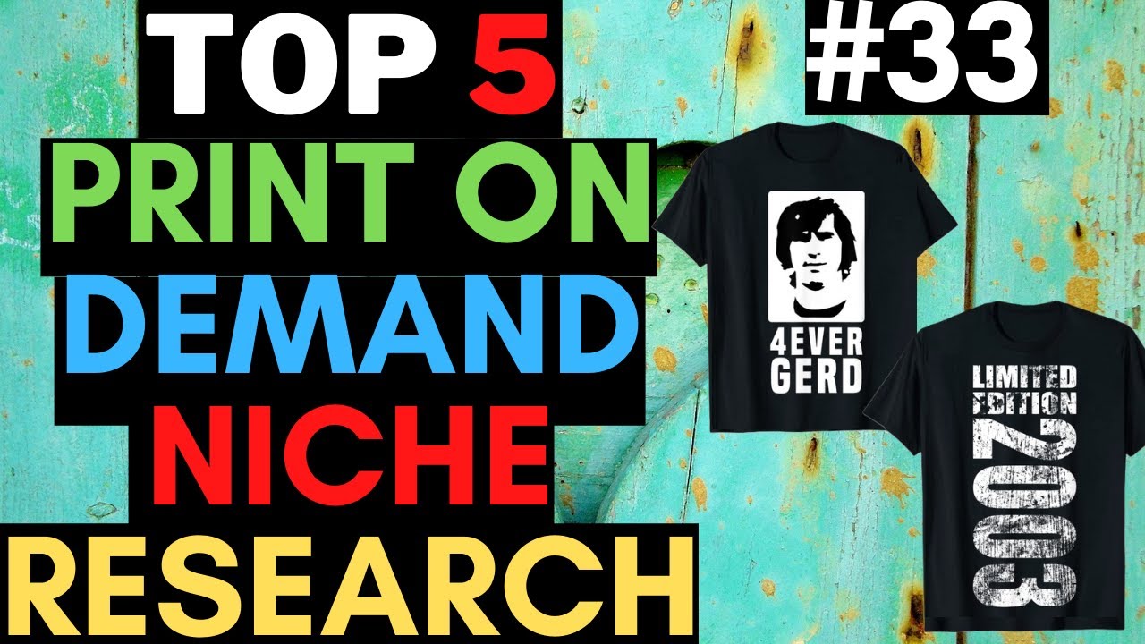 Print On Demand Niche Research Print On Demand Tutorial Find Ideas 