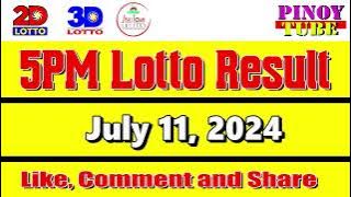 Lotto Result Today 5pm July 11 2024 Swertres Ez2 PCSO