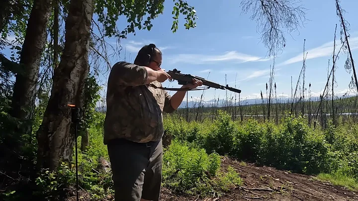 Firing the Springfield M1A Scout Squad