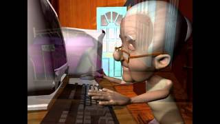 and old man by 3ds max