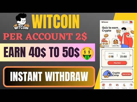 🔥Witcoin Mining App Loot || Earn 40$ To 50$ Per Day 🤑|| Witcoin Live Withdraw Proof
