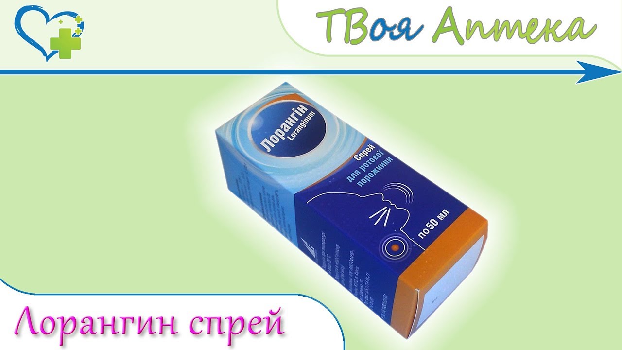 Лорангин спрей ☛ показания (видео инструкция) описание ✍ отзывы ☺️