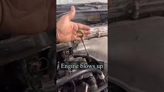 Engine blows up youtubeshorts carexhaust