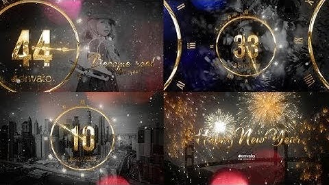 2020 New Year Gold Countdown — After Effects Template