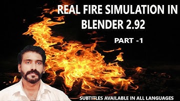 FIRE SIMULATION IN BLENDER 2.92 /MALAYALAM TUTORIALS WITH SUBTITLES