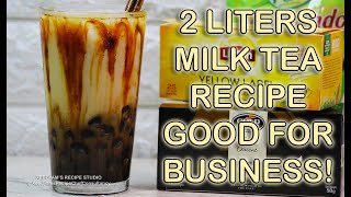 MILK TEA RECIPE FOR BUSINESS, BLACK SUGAR SYRUP, TAPIOCA PEARLS & CHEESE CAKE SPREAD RECIPE