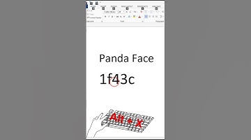 How To Make Panda Face Symbol Using Code In Microsoft Word