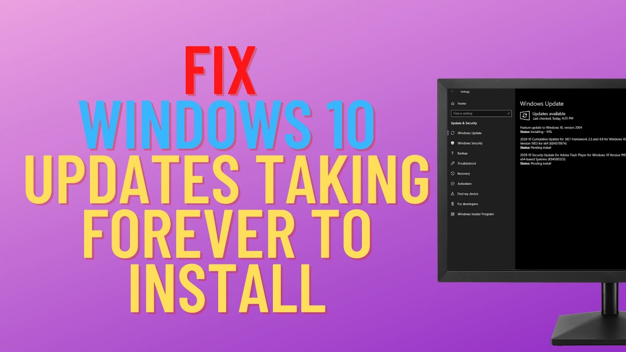 How To Fix Windows 10 Updates Taking Forever To Install Youtube