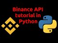 Binance API tutorial in python