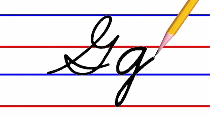 letter G, cursive handwriting practice