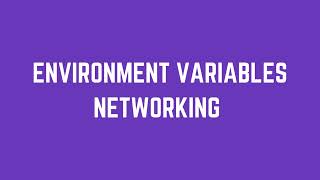 Celebrity DevOps Tutorial: Environment Variables and Networking Profile