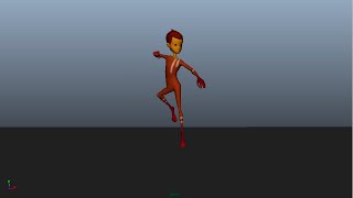 Maya animation flying test