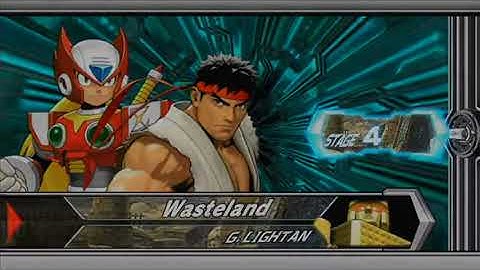 Tatsunoko vs Capcom Zero and Ryu arcade mode