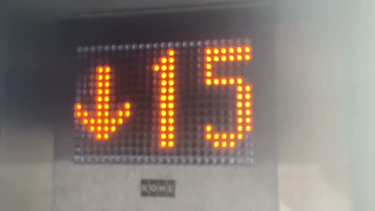 The Kone Monospace odd level lifts at Westquay Car Park in Southampton