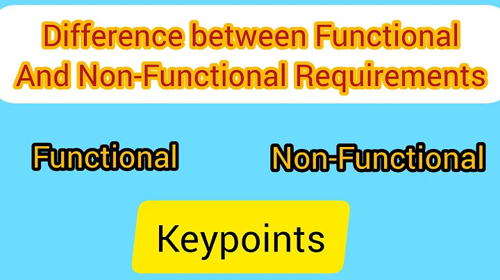 Difference between Functional And Non Functional Requirements || system analysis and design ||Annie