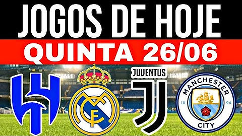 ⚽ JOGOS DE HOJE | MUNDIAL DE CLUBES DA FIFA | QUINTA 26/06/2025 | JOGOS DE HOJE