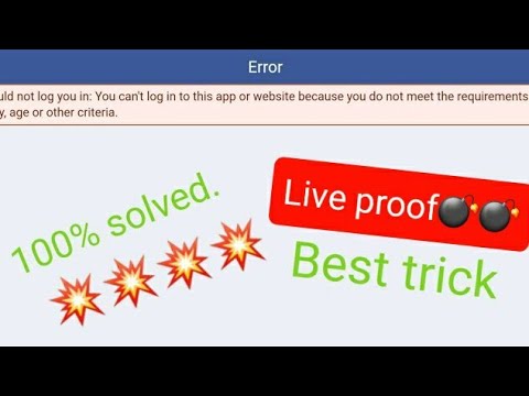 How to solve facebook login error in mini militia ?