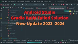 Android Studio Gradle  Build Failed Solution New Update 2023 -2024